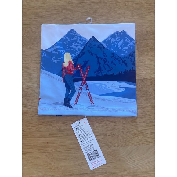 NWT Krimson Klover Illustrated Maple Neck Gaiter "Live Boldly" Blue HTF New - Picture 9 of 9